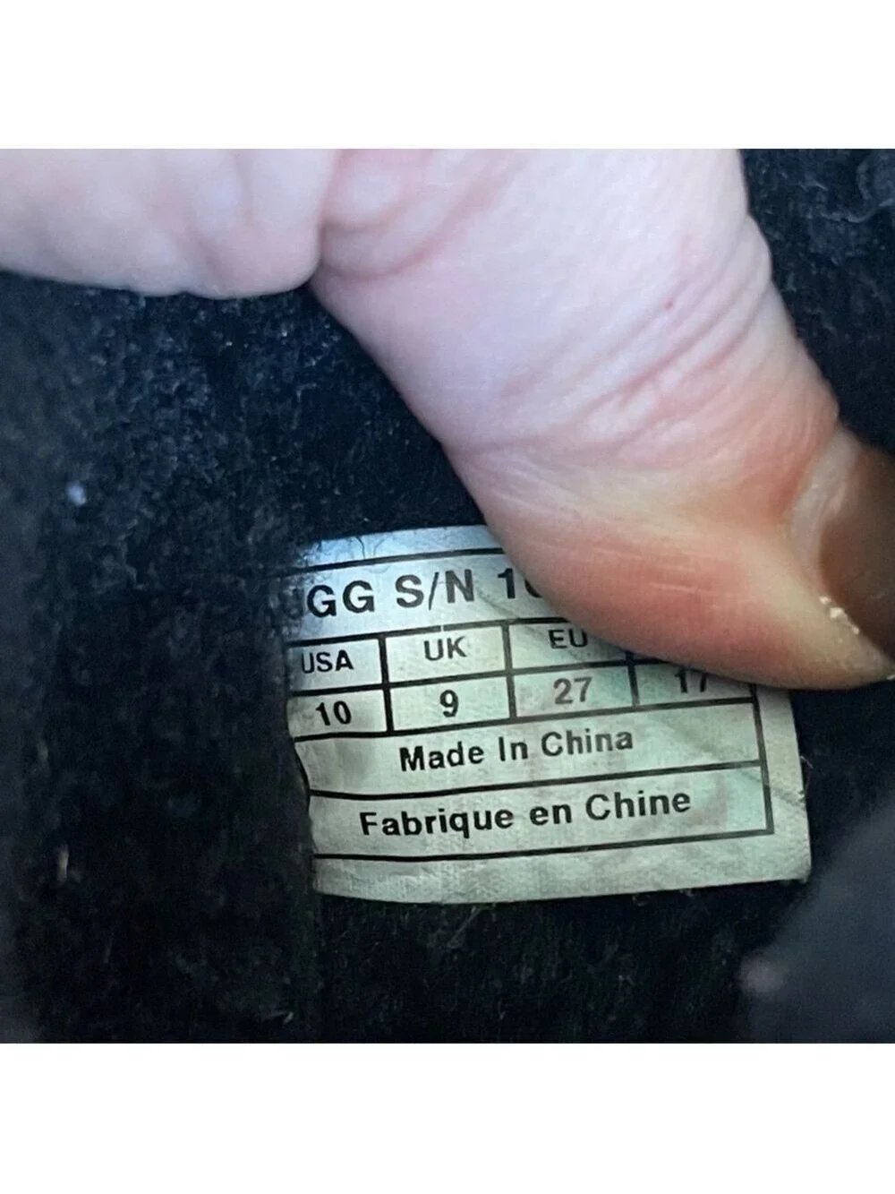 UGG Blaise boys kids black short fur shearling boots zipper & buckle 10 US 27 EU